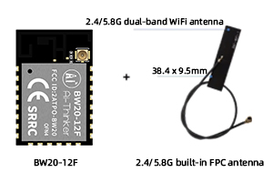 Ai-Thinker BW20-12F Dual-Band Wi-Fi + Bluetooth 5.0 Module | RTL8711 Wireless SoC Module (External Antenna Version) - Image 3