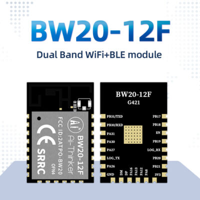 Ai-Thinker BW20-12F Dual-Band Wi-Fi Bluetooth 5.0 RTL8711 Wireless SoC Module